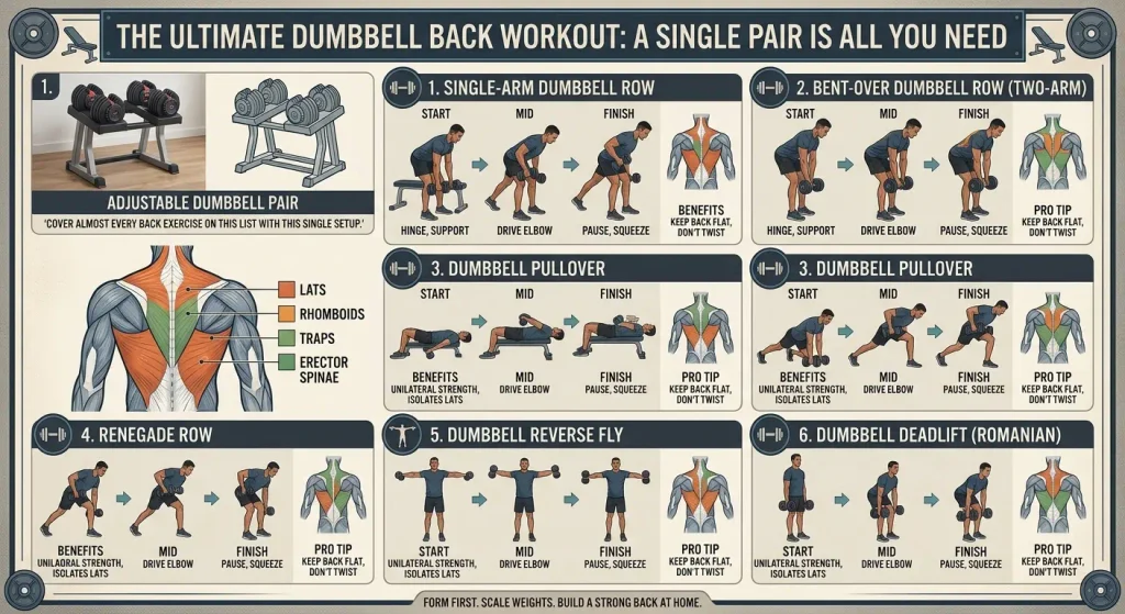 dumbbell-back-exercises