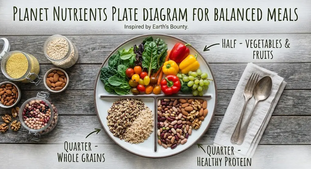 planet nutrients plate diagram for balanced meals