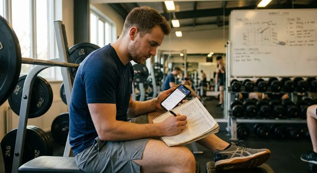  tracking progress on a six day split workout program]